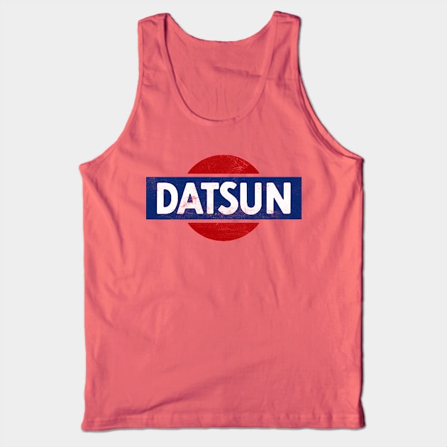 Datsun -- Vintage Look Faded Retro Design Tank Top by CultOfRomance